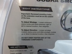 Cobra Archery Smoke 5 Pin Sight With light right or left hand black .019″