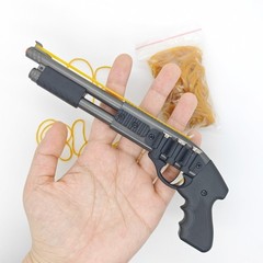 Mini Mechanical Metal Rubber Band Launcher Toy