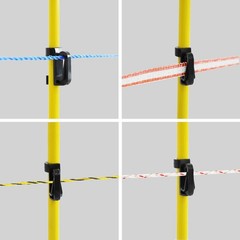 45 inch Electric Fence Posts Step in Fiberglass Insulated Plastic Electric Fe…