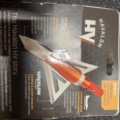 Wasp Archery Havalon HV 1-31/6” Cutting Diameter 100 Grain .035 Stainless Blades