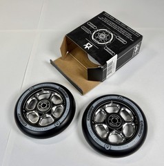 ROGUE Pro Stunt Scooter Wheels, Gummy 110mm x 24mm, 88A – Black/Black (2 Wheels)