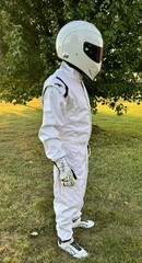 The Stig White Costume Kart Racing Suit replica Karting Gear All sizes