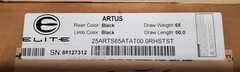 NIB Elite Artus RH Hunting Bow 65lbs 25-30.5in Draw Ninja Black
