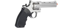 Magnum Revolver Hand Gun Pistol (Silver) w/ Shells 6mm bb Airsoft Gun