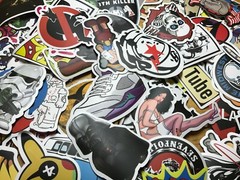 300 Random Skateboard Stickers Vinyl Laptop Luggage Decals Dope Sticker Lot Mix