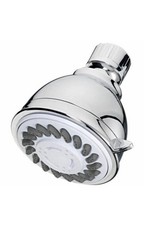 Shower Head, Fixed Mount, 3-Settings, Chrome Plastic – 228636
