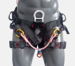 Climbing Half Body Harness Rope Arborist Saddle Tree Bridge Caving Rescue