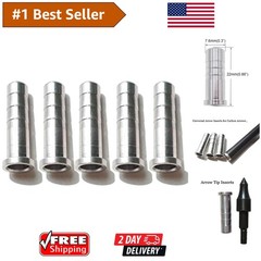 Precision Arrow Inserts: 12 Pack Fits 6.0mm, 6.2mm, 7.6mm Shafts – Easy Install
