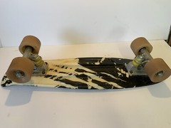 Vintage Skateboard Animiles Black White Animal Print Design