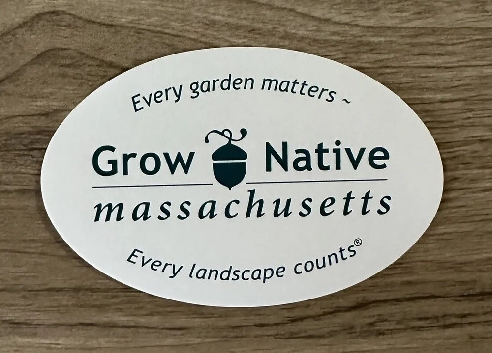 Grow Native Massachusetts Every Landscape Counts Sticker Decal Garden