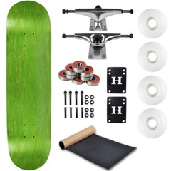 Moose Complete Skateboard Stain Green 8.25″ With Silver Trucks and White Wheels
