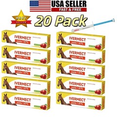 20 Pack In Box Paste Horse Dewormer Apple Flavor wormer exp 1/2028