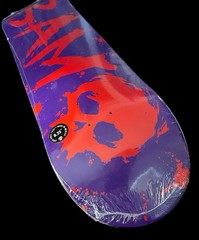RARE ZERO x BAM III Purple Red Blood Font 8.25 Skateboard Deck Margera CKY NEW