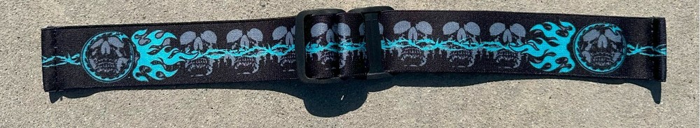 NEW Devoted Paintball Universal JT Goggle Strap – Skull & Flames