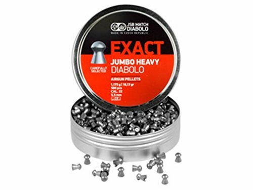 DIABOLO EXACT .22 Caliber Air Gun Pellets Jumbo Exact Heavy 18.1G 500ct JSB