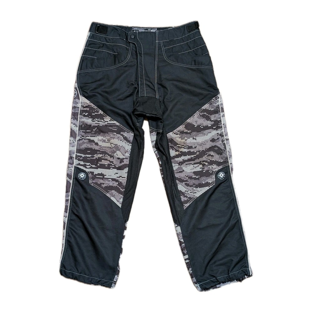 Size Large -SMART PARTS Paintball Pants Mens Camo Pixel Black Adjustable Padded