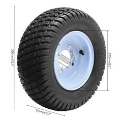 2 Pack ATV Golf Cart Wheels Tire & Rim 4 x 4» Bolt Patterm & 23T Rear Axle Hubs