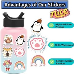 600PCS Random Vinyl Stickers Bulk Pack – Waterproof Stickers for Kids, Teens & A