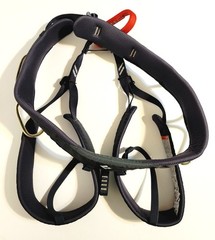 Black Diamond Momentum Climbing Harness Sz XL 36″-39″ Padded Adjustable Graphite
