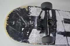 Rare Vintage Zero Skateboard Slashed Bold Goth Alternative Misled Youth HTF