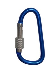 3″ LOCKING D-CLIP HOOKS utility aluminum Carabiner FOR camping/hiking/climbing
