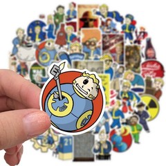 Mix 10/50 PCs Fallout Vault Boy Retro Game Luggage Notebook Laptop Car Sticker