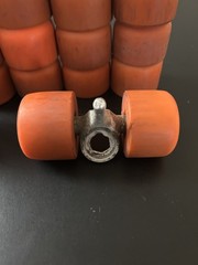 Lot of 20 Vanguard Zinger Orange Roller Skate Wheels (Condition& Size Varies)