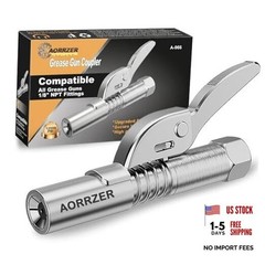 Grease Gun Coupler, Strong Lock on Grease Couplers, 12000 PSI High 1 PC