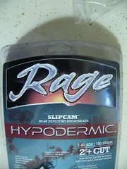 Rage Hypodermic 2 Blade Broadheads 100 Grain 2 Inch Cut R39100 Free Shipping