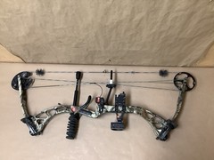 PSE Archery Brute LT RH Draw DL: 29” DW: 60# Compound Bow In Case – Camo/Black