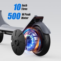 Electric Scooter,Up to 15MPH,Dual Suspension 500W Fast Charging Scooter Adults