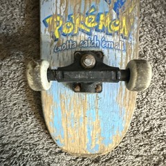 Pokémon Ash Ketchum Vintage Complete Skateboard Blue Multicolor Wood