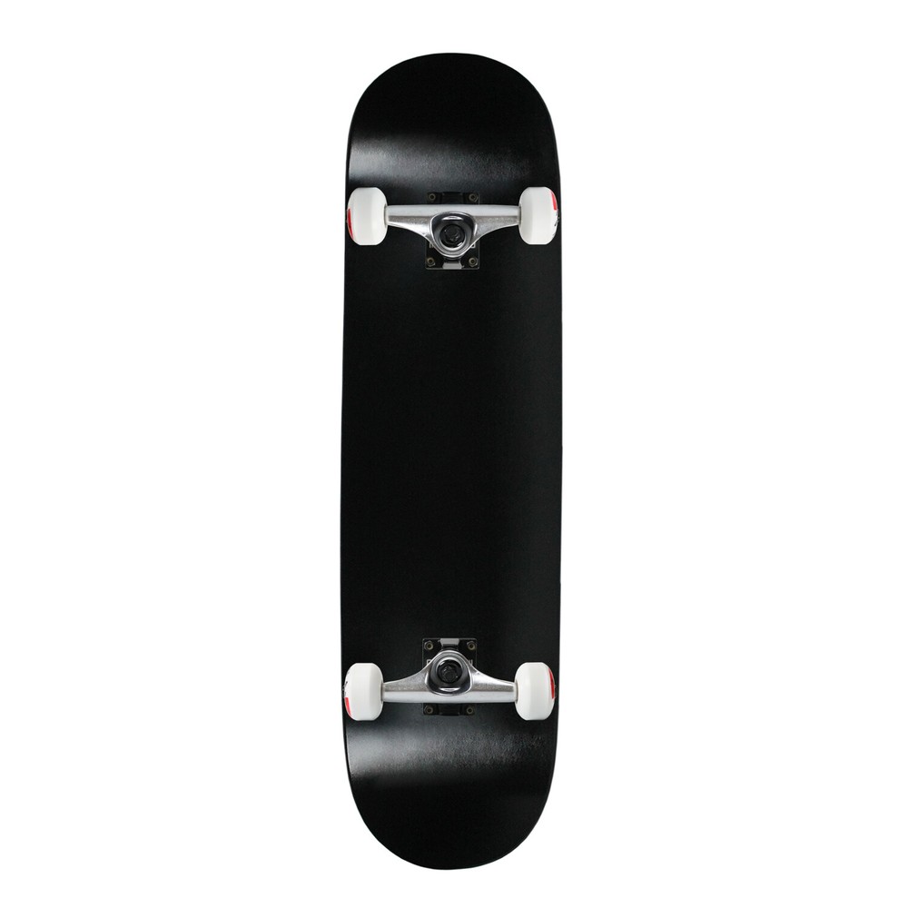 Moose Complete Skateboard Dipped Black 7.0″ Silver/White Assembled