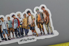 DGK Skateboards Sandlot Baseball Team Clear Z81 Original Skateboarding STICKER