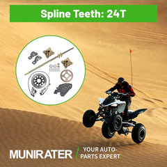 44In Kart Rear Live Shaft Sleeve Sprocket Brake Hub Kit Replacement for Go Cart