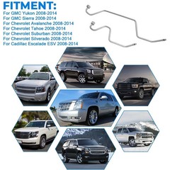 For 2008-2014 Tahoe Suburban Avalanche Rack Pinion Transfer Lines Hard lines …