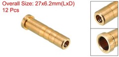 50 Grain Archery Arrow Brass Insert 12 Packs for 244/ 6.2mm Carbon Arrows
