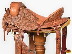 79HS Hilason Classic Series Hand-Made Rodeo Bronc American Leather Saddle