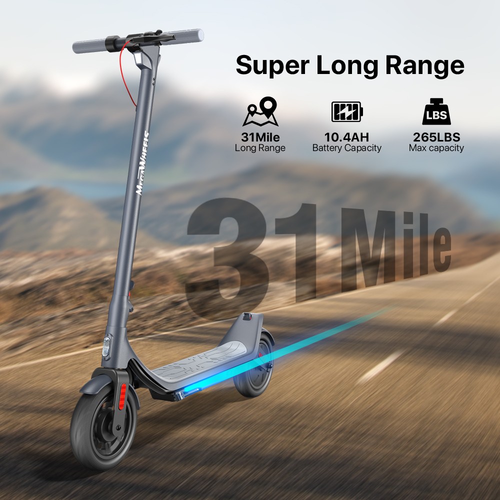 ADULT ELECTRIC SCOOTER 500W 45KM FOLDING E SCOOTER CITY COMMUTER 10″ TIRES W/APP