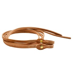 AJ Tack Harness Leather Quick Change Split Reins – 5/8in x 8ft