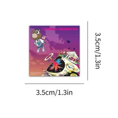 28Pcs Random Album Cover Music Rapper Band Poster Room Wall Collage Kit Stickers