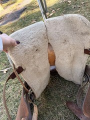 14” Simco 7400 Tooled Leather Saddle FQHB