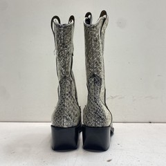 Dingo Natural Snakeskin Leather Western Cowboy Boots Women’s Size 6