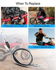 CRF250 Throttle Cable Push Pull Set fit for Honda CRF 250R 2004-2009 CRF450R …