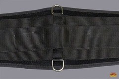 20 In Hilason Western Horse Nylon Roper Saddle Cinch Girth Black Stainless