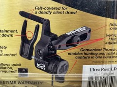 QAD Ultrarest LD Pro Series Full Containment Arrow Rest – Black – Left Hand Only