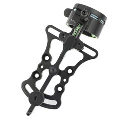 Archery Sight Compound Bow Single 1 Pin 4X 6X 8X Lens 0.019″ Adjustable Hunting