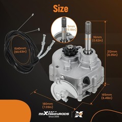 Lightweight Forward Reverse Gearbox Kit for 30 Series Go Karts, Easy to Install