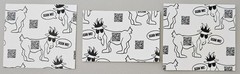 (3) Goat USA Sticker Ice Cream SWIRL – CHIPWICH – Blue Goat Ice Cone – New