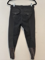 Ovation Ladies Riding Breeches Full Seat Size 30 R Equestrian Pants Stretch Gray
